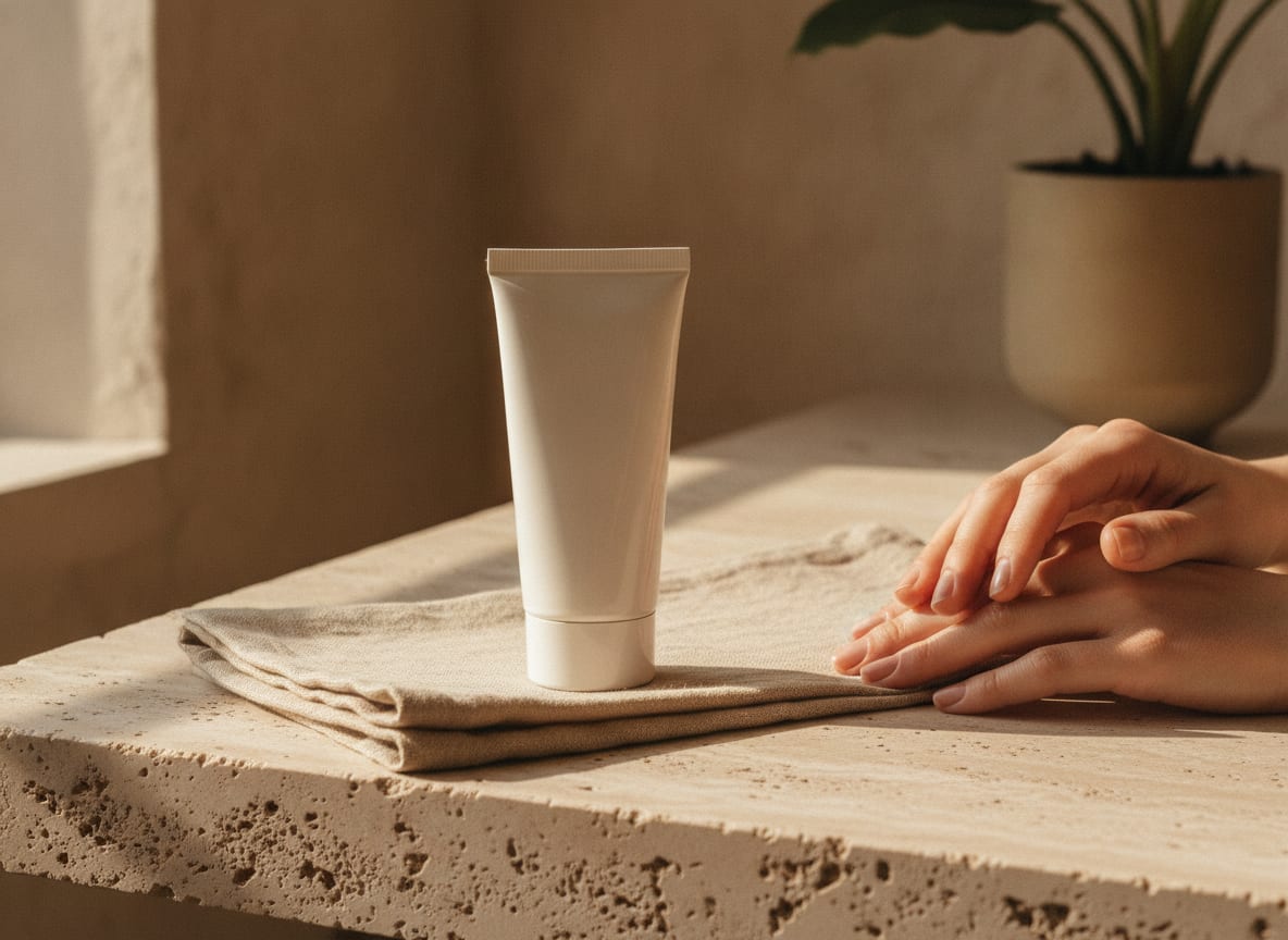 Baume Mains Réparateur — mise en scène ambiance naturelle